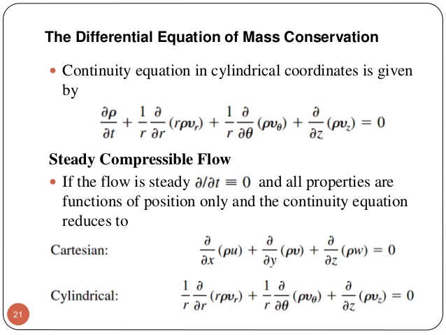 momentum equation cylindrical coordinates